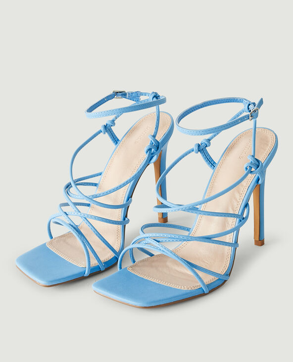 Sandales à talons bleu turquoise - Pimkie