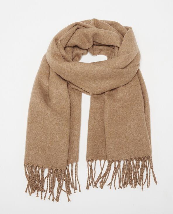 Echarpe à franges beige - Pimkie