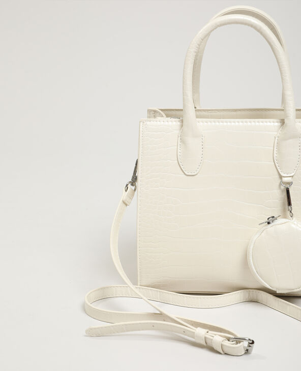 Sac à main croco rose clair - Pimkie