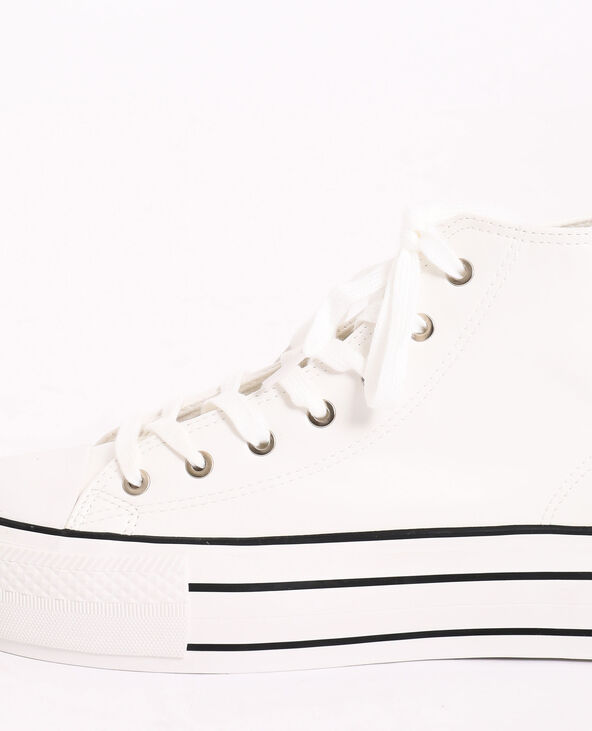 Tennis compensées blanc - Pimkie