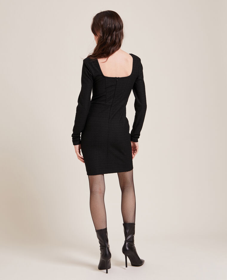 Robe avec haut effet corset noir - Pimkie