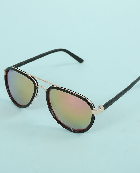 Lunettes de soleil aviateur noir - Pimkie
