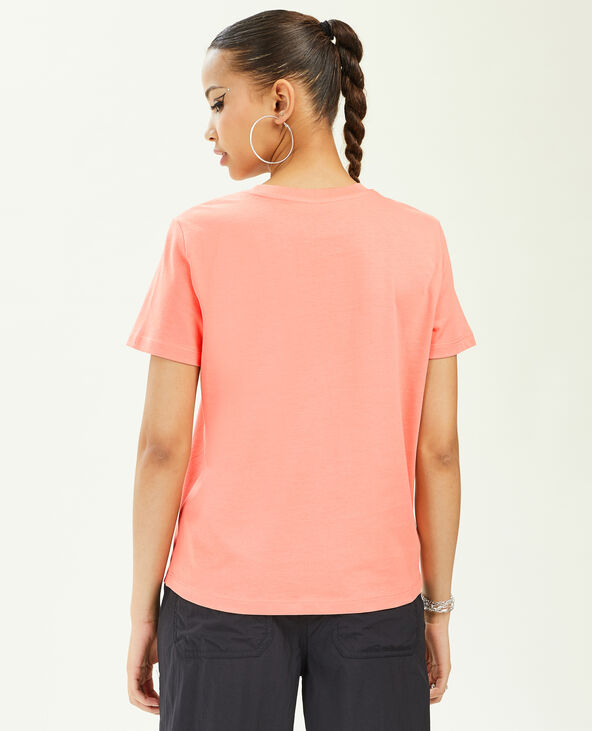 T-shirt basique col rond rose - Pimkie