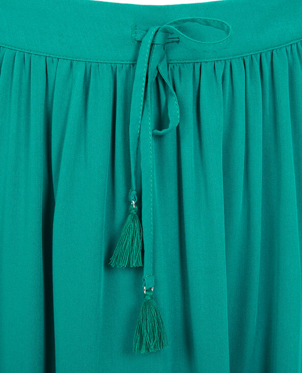 Mini jupe fluide vert émeraude - Pimkie