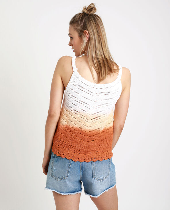 Débardeur en crochet jaune ocre - Pimkie