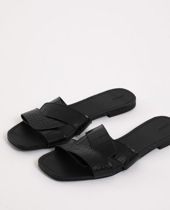 Sandales plates noir - Pimkie