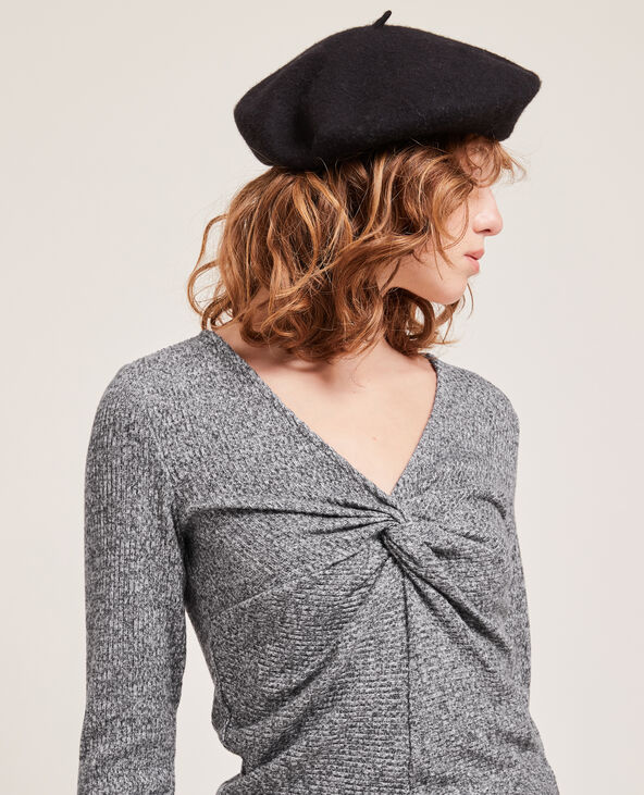T-shirt manches longues toucher doux gris clair - Pimkie