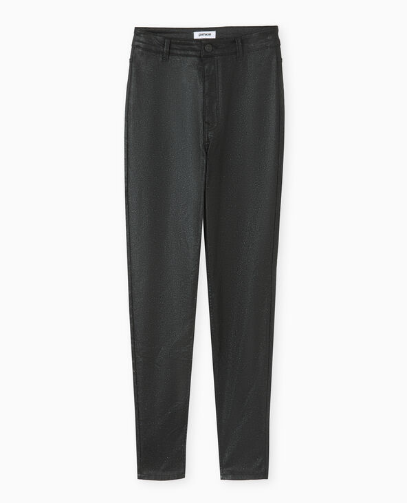 Jean skinny avec paillettes noir - Pimkie
