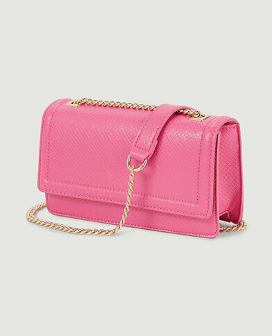 Sac rigide effet serpent rose - Pimkie