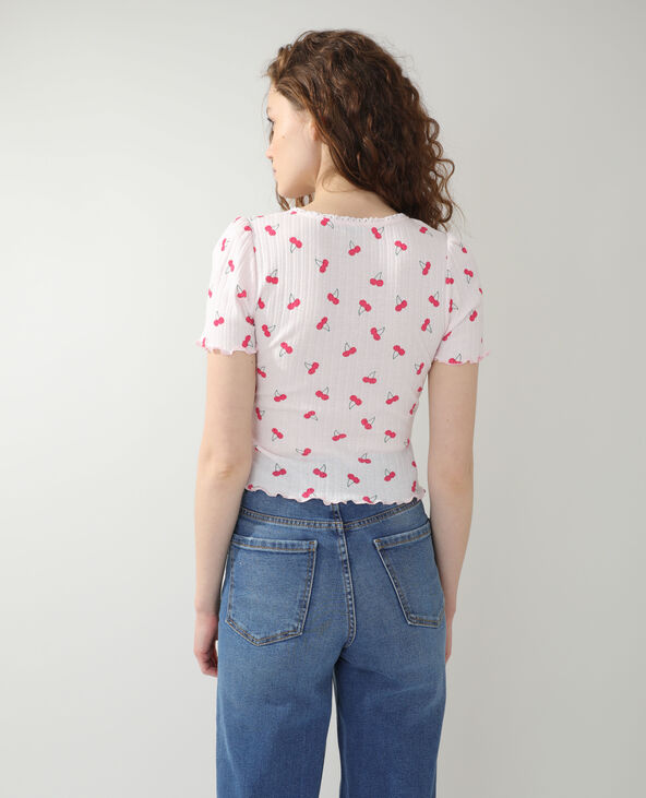 Tee shirt motif hot sale cerise