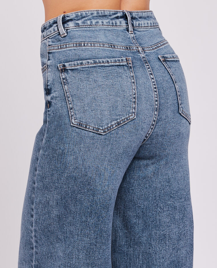 Jean large effet délavé bleu - Pimkie