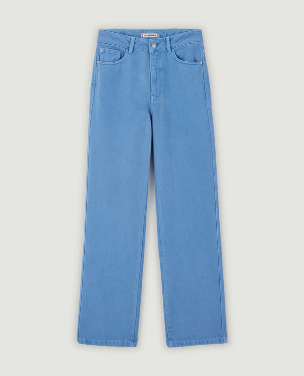 Jean large effet délavé bleu - Pimkie