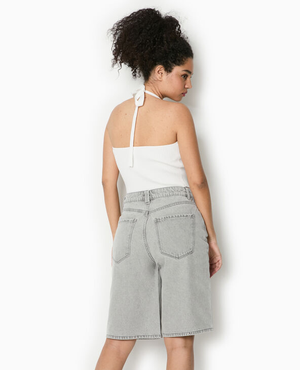 Dos-nu en maille tricot blanc - Pimkie