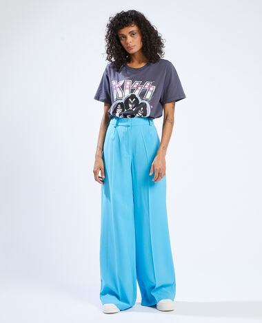 Pantalon wide leg bleu électrique - Pimkie