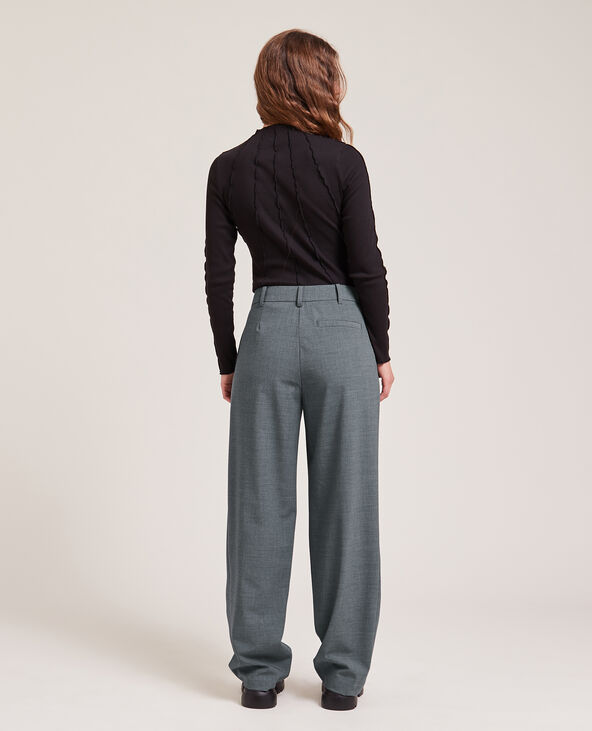 Pantalon large a pinces
