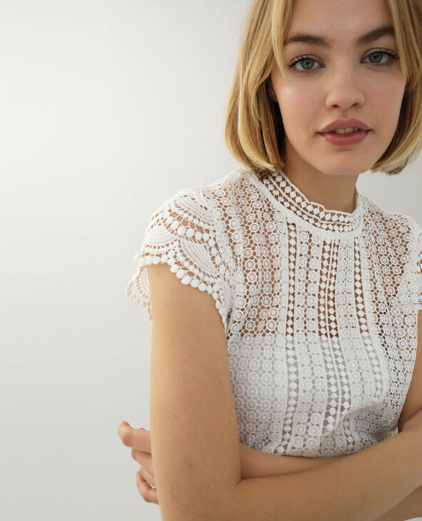 Top en dentelle blanc - Pimkie