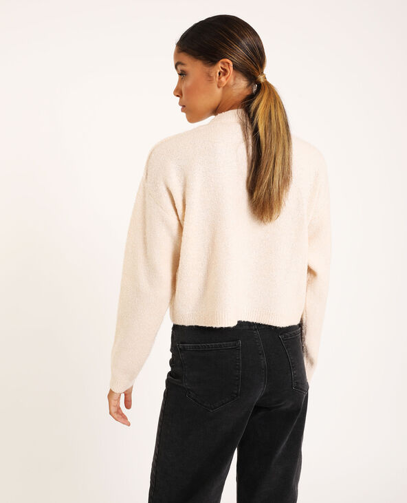 Gilet col rond rose clair - Pimkie