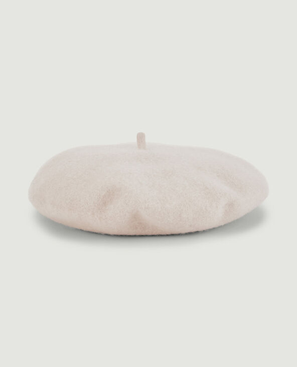 Béret en lainage écru - Pimkie