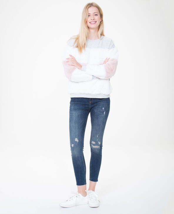 Skinny mid waist bleu foncé - Pimkie