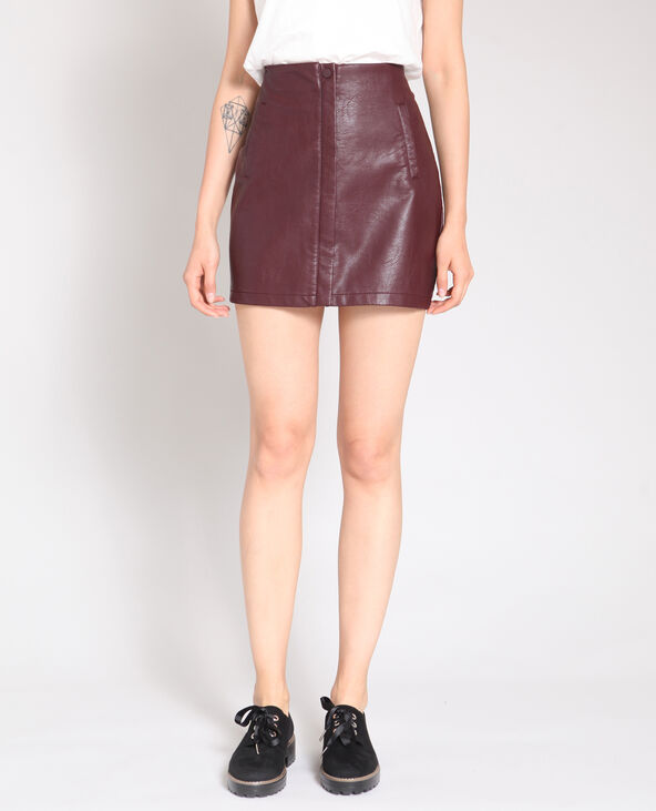 Jupe en faux cuir Pimkie
