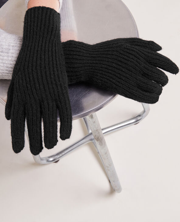 Gants avec ouvertures index et pouce noir - Pimkie