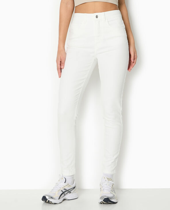 Jean skinny taille haute blanc - Pimkie