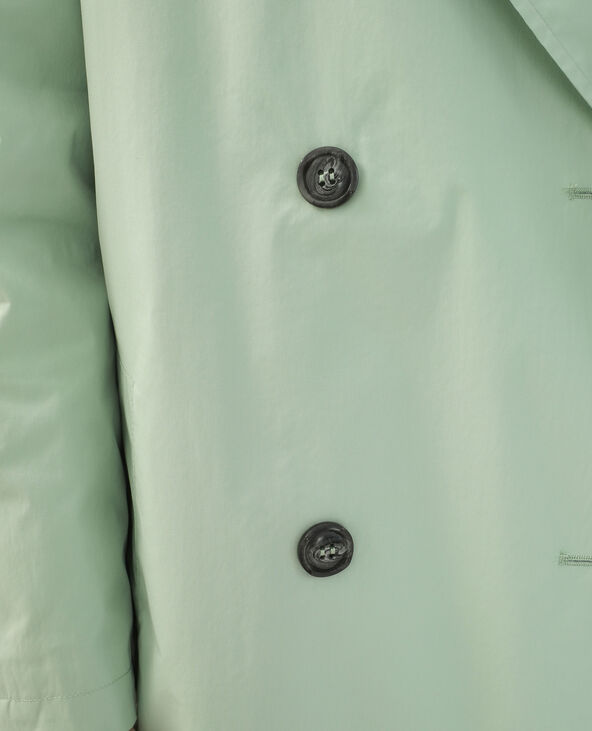 Trench long vert de gris - Pimkie