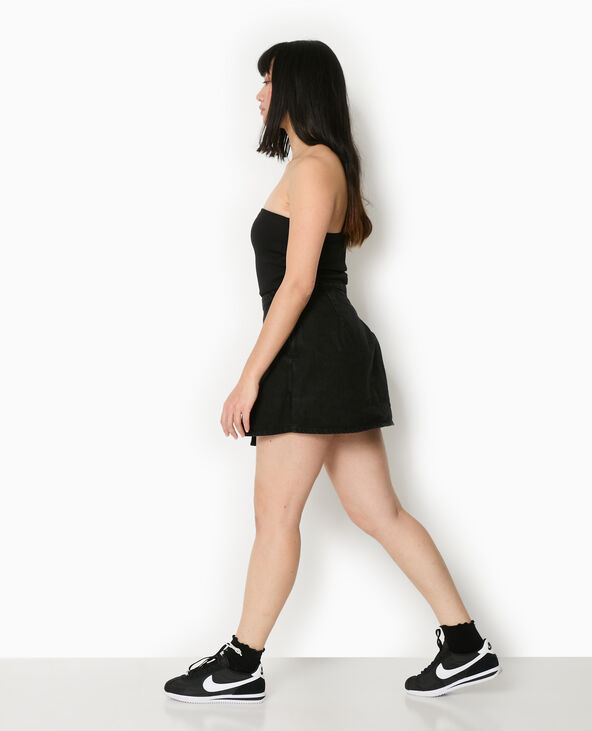 Jupe-short en jean noir - Pimkie