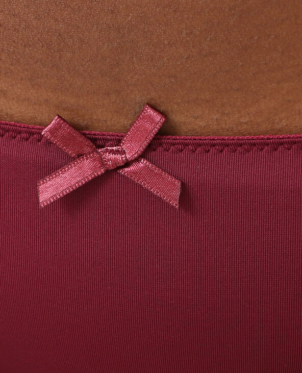Culotte dentelle bordeaux - Pimkie