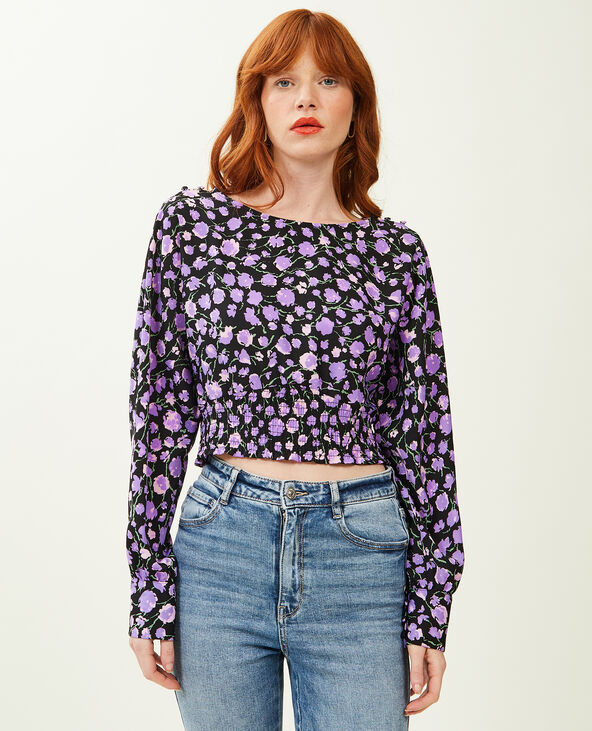 Blouse avec manches chauve-souris violet - Pimkie