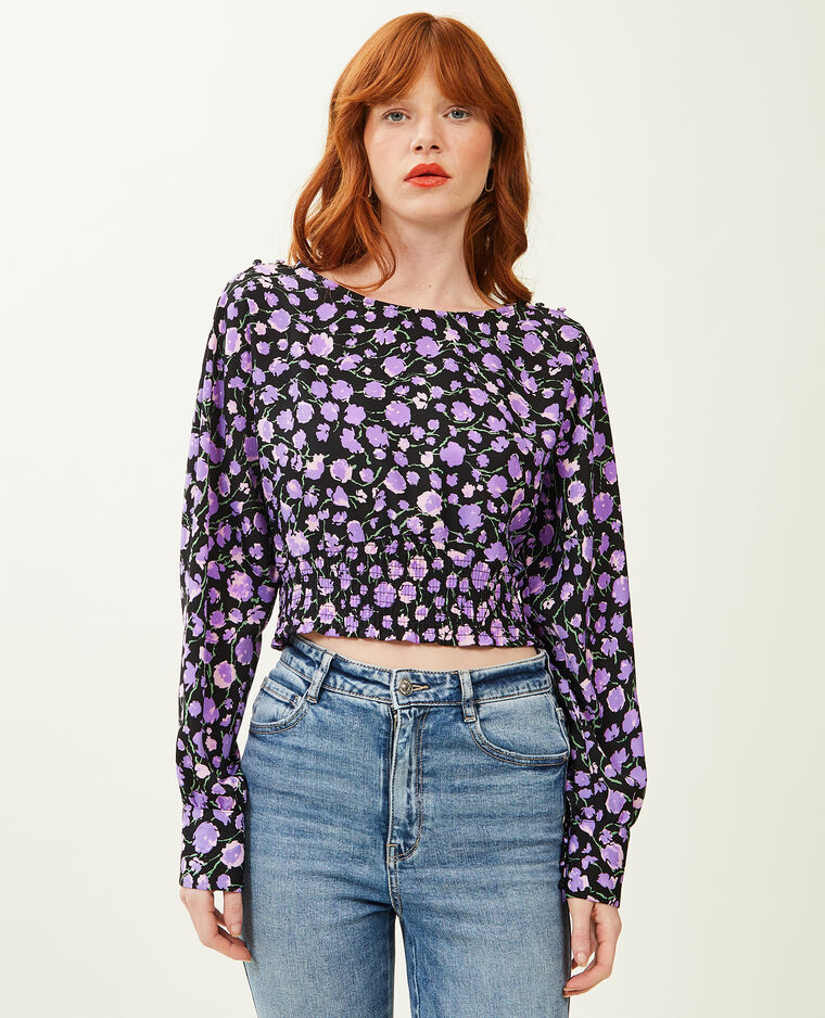 Blouse avec manches chauve-souris violet - Pimkie