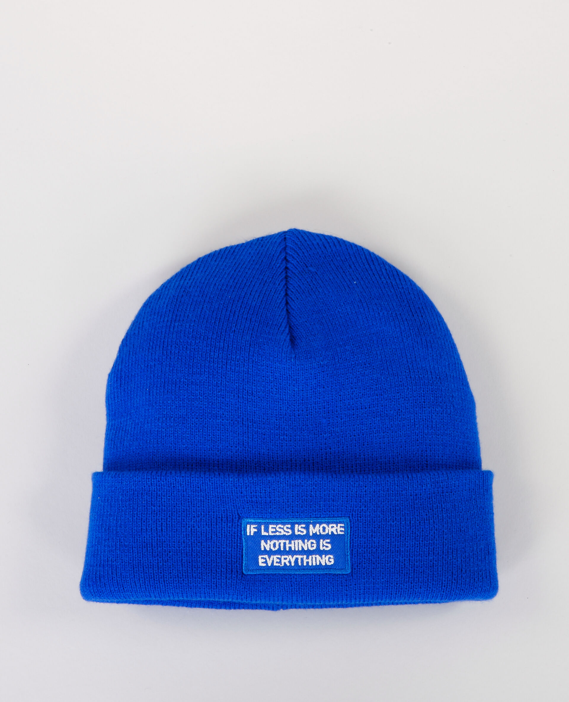 Bonnet bleu electrique