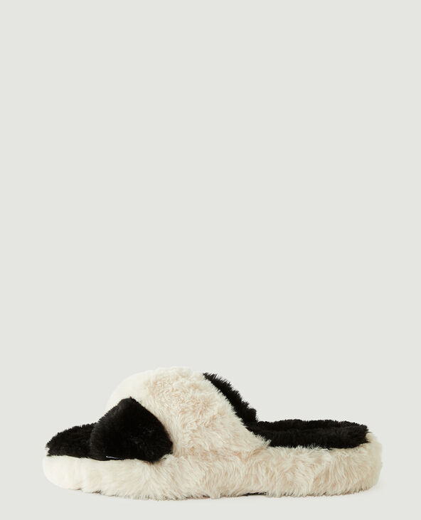 Mules moumoutte blanc - Pimkie