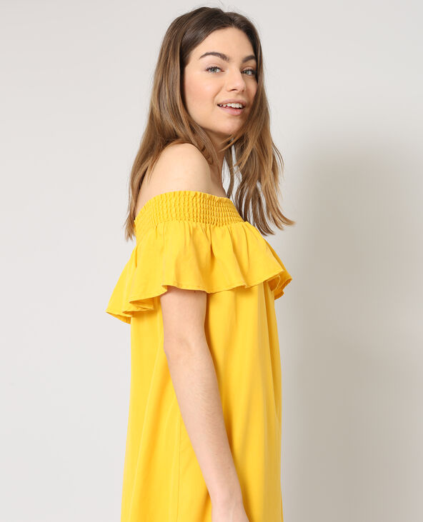 Robe col bardot