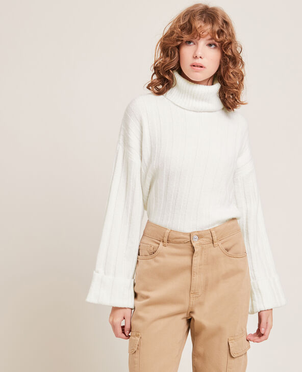 Pull à col roulé blanc - Pimkie