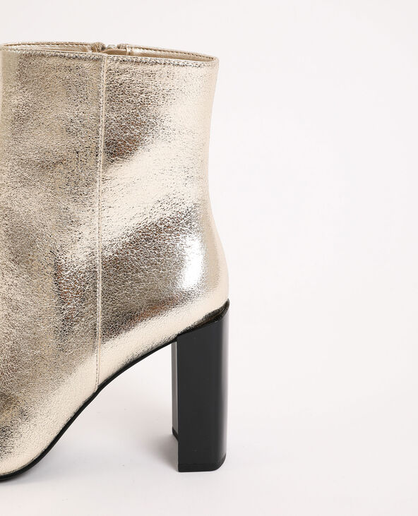 Boots à talons doré - Pimkie