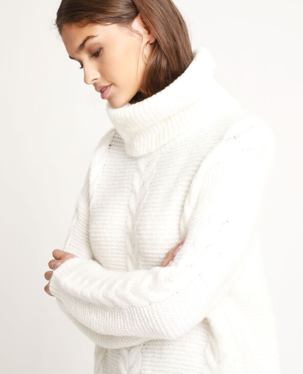 Pull à col roulé blanc - Pimkie