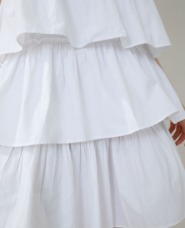 Robe volantée blanc - Pimkie