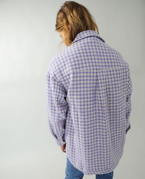 Surchemise en tweed lilas - Pimkie