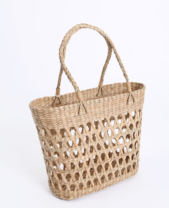 Panier en rafia camel - Pimkie
