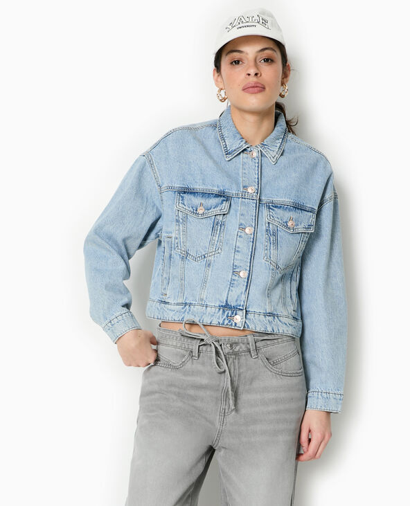 Veste en jean bleu - Pimkie