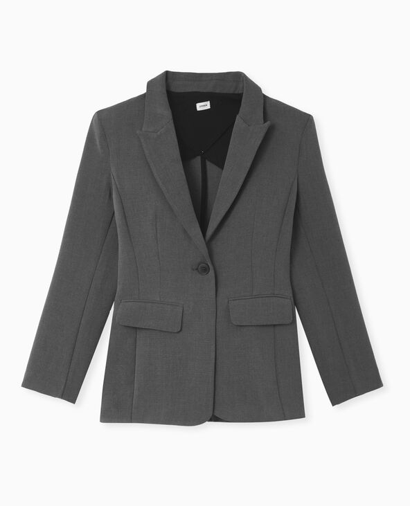 Veste blazer cintrée gris - Pimkie