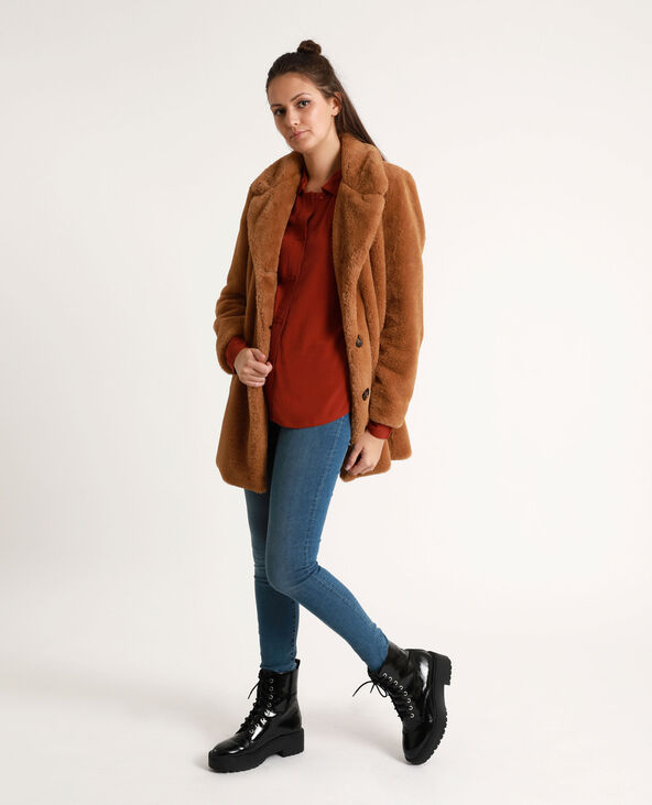 Chemise fluide marron - Pimkie