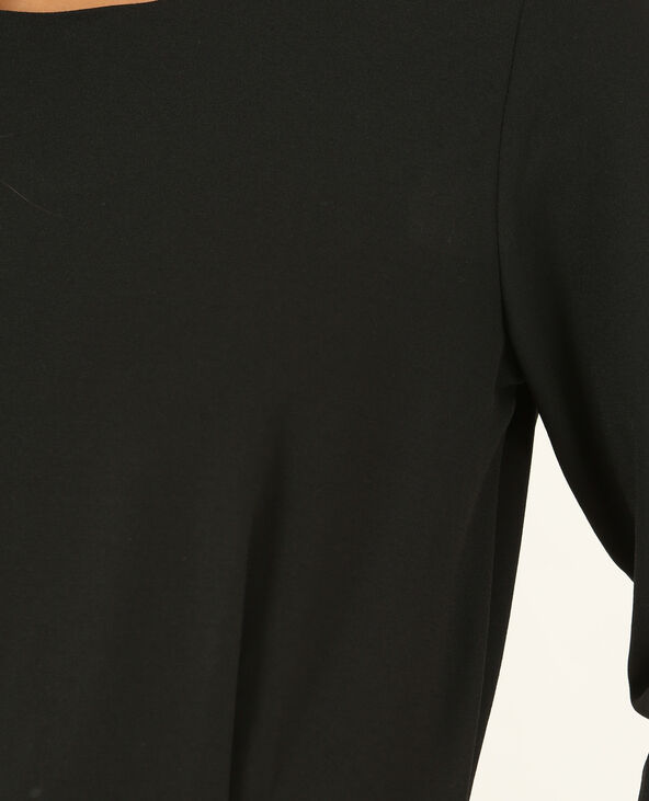Combishort zippée noir - Pimkie