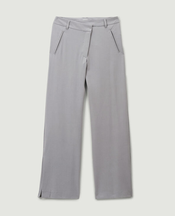 Pantalon large gris - Pimkie