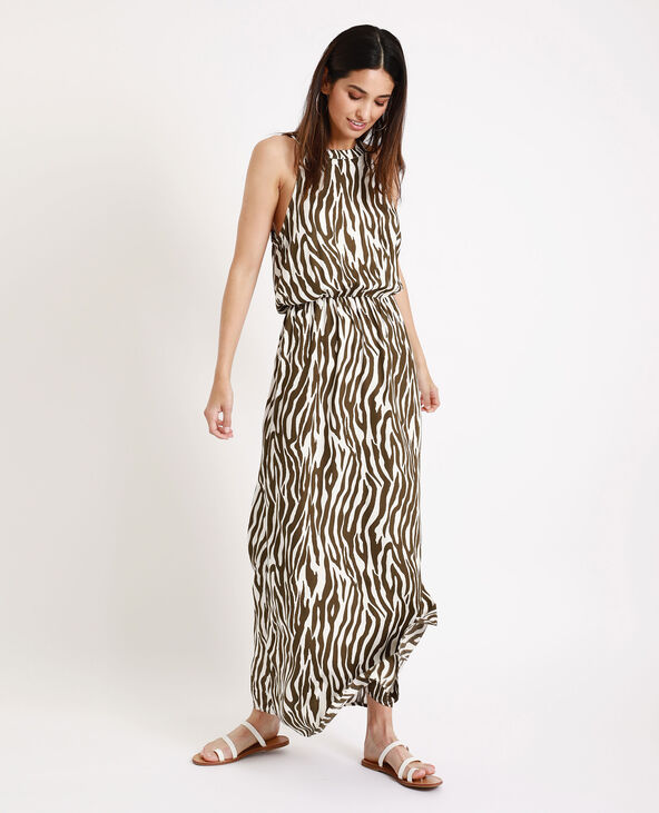 Robe longue zebre new arrivals