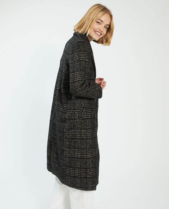 Manteau long avec 50% de laine gris - Pimkie