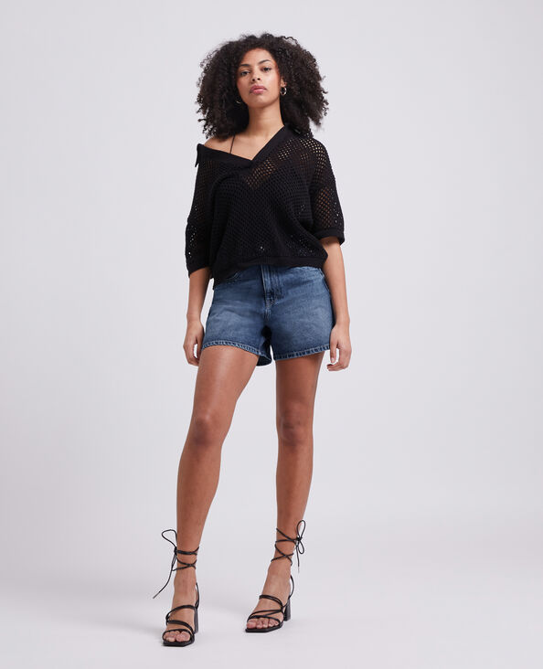 Short en jean taille haute bleu - Pimkie
