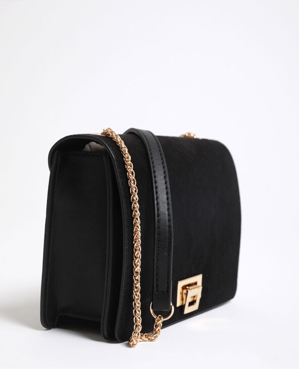 Sac en suédine noir - Pimkie