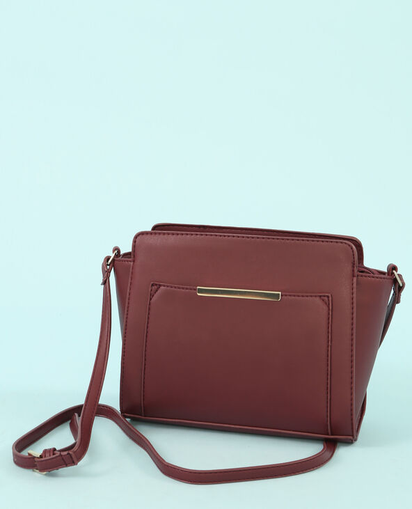 Sac boxy trapèze bordeaux - Pimkie